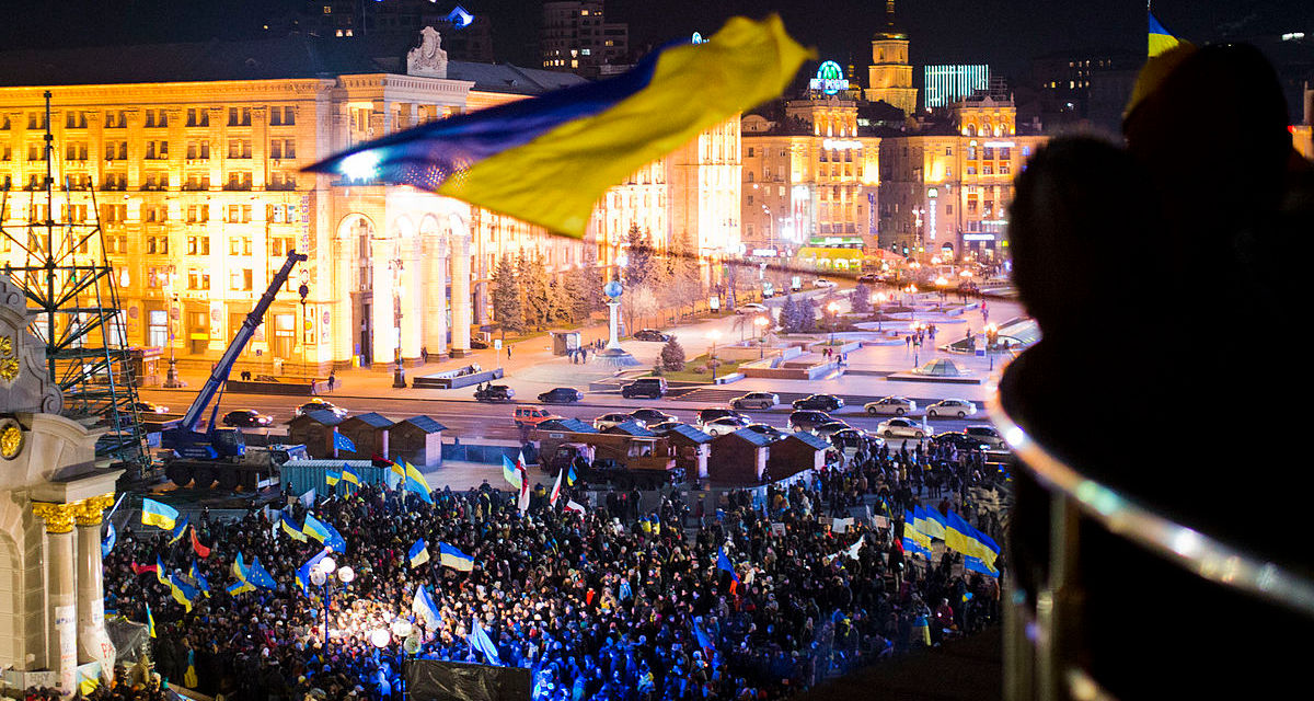 Euromaidain in Kiew. Wikipedia, Evgeny Feldman, CC BY-SA 3.0 